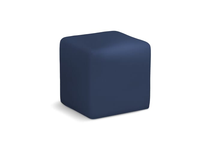 Cube anti-stress à personnaliser en mousse Bleu foncé